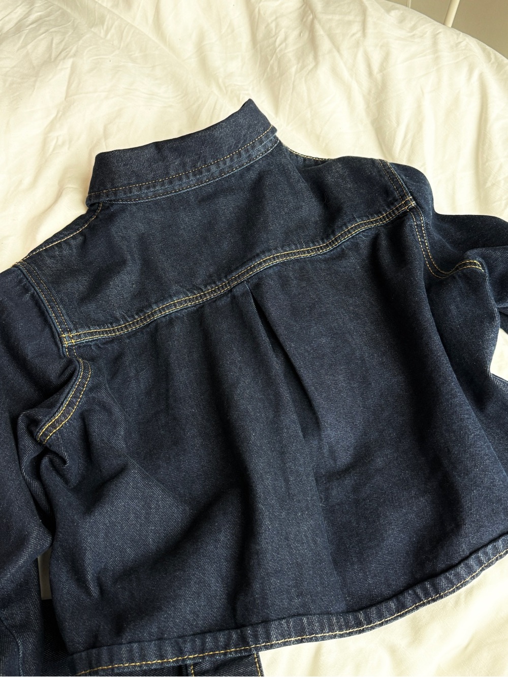 Zara Dark Blue Denim Shirt - Picture 3 of 3
